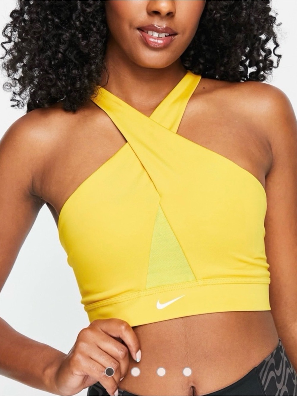 Nike Training Iron Clash Dri-Fit Swoosh Wrap Light Support Gym Sports Bra XL